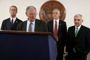 Inhofe sets collision course with Dems on defense budget, nukes and transgender troops