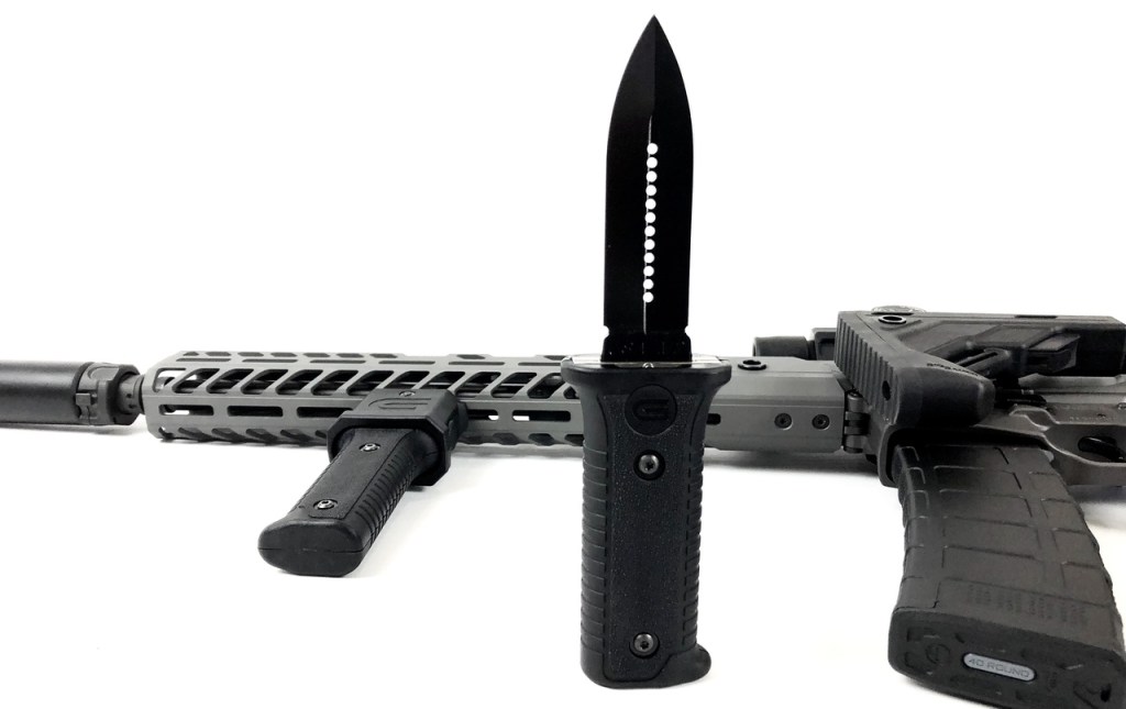 This rifle grip holds a razor-sharp surprise