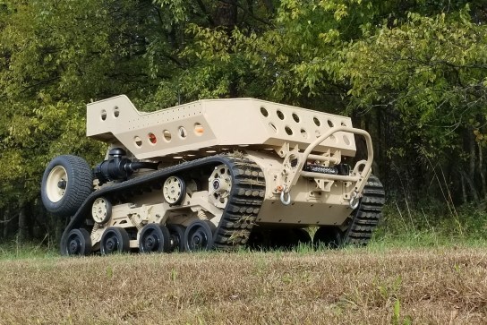 Can this tracked robot haul as much as a mule and as quietly as a bear?
