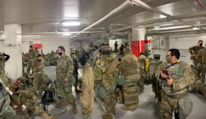 National Guard troops kicked out of Senate are back in Capitol following outrage from lawmakers, public