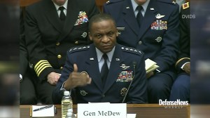 Military leaders hit Capitol Hill