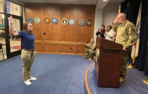 Woman makes history in the Virginia Army National Guard infantry