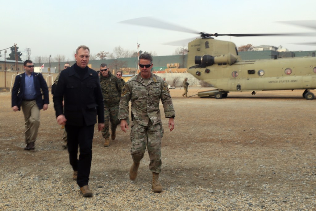 Pentagon weighs troop cuts as Shanahan makes surprise visit to Afghanistan