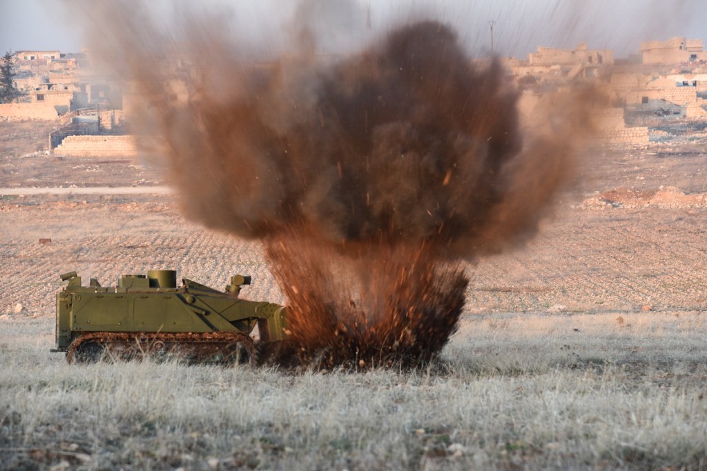 Russia orders a dozen new demining robots
