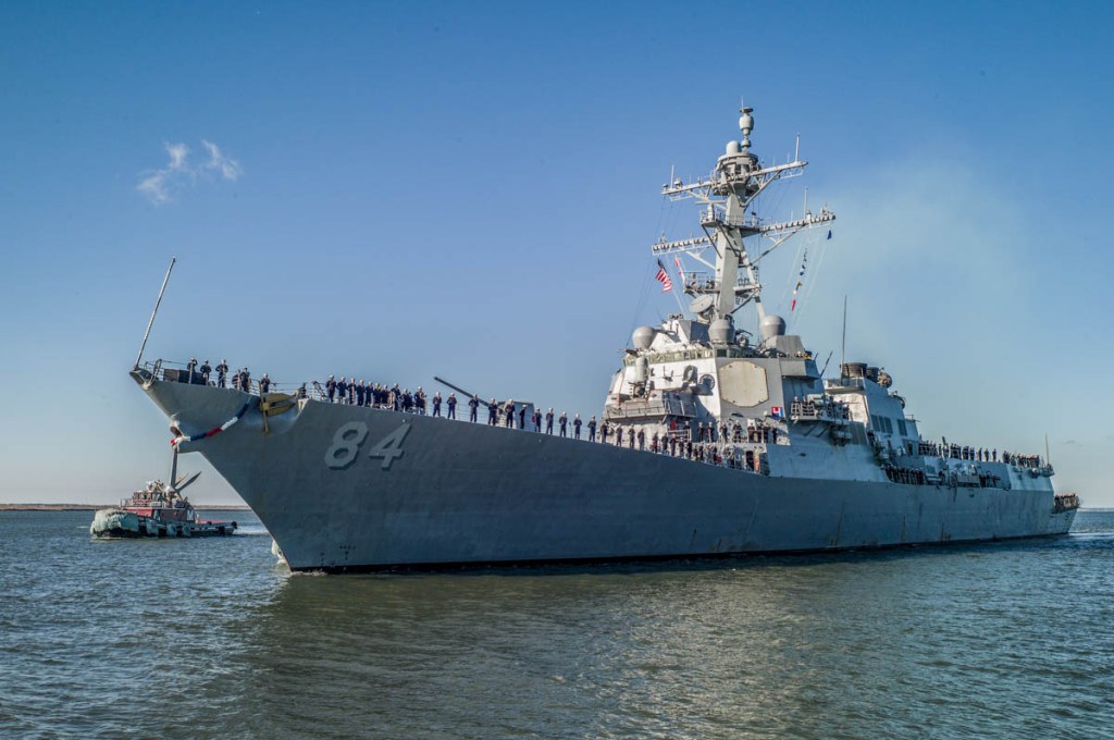 Destroyer Bulkeley departs Norfolk for new homeport in Rota, Spain