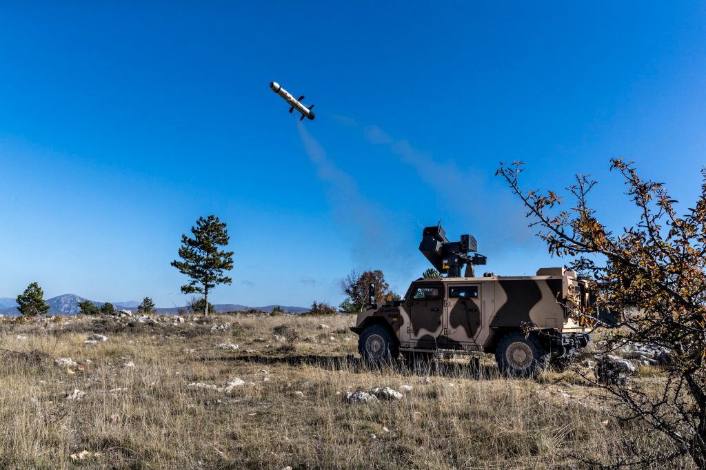MBDA fires new anti-tank missile from unmanned turret on 4×4 vehicle