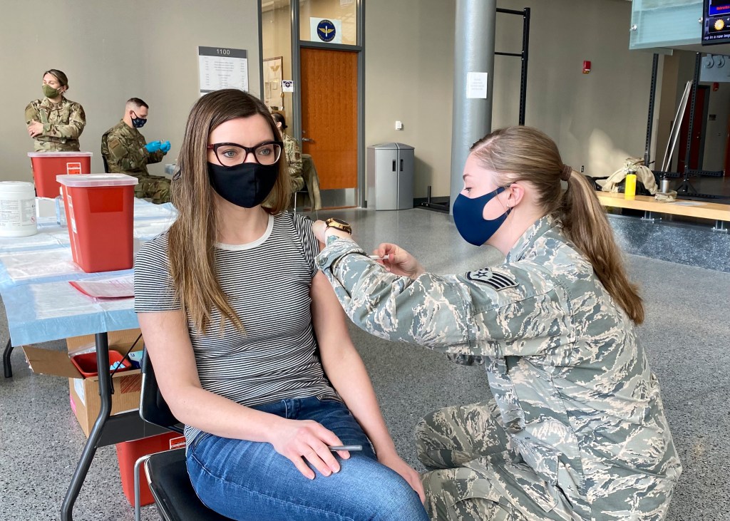 Troops and families report mixed results in COVID vaccine availability