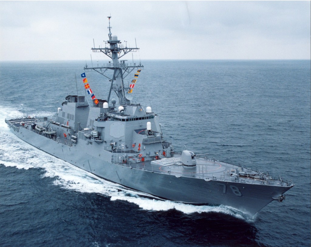 USS Porter says adios to Rota, Spain