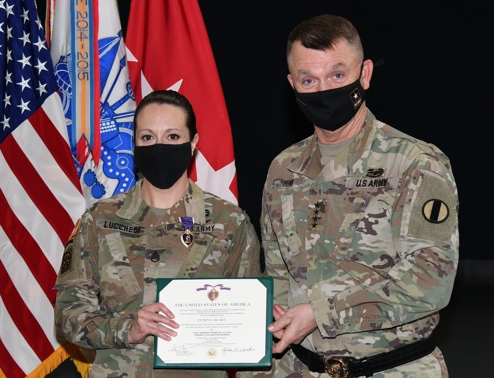 Two soldiers awarded Valentine’s Day Purple Hearts for injuries in 2020 Iranian missile attack