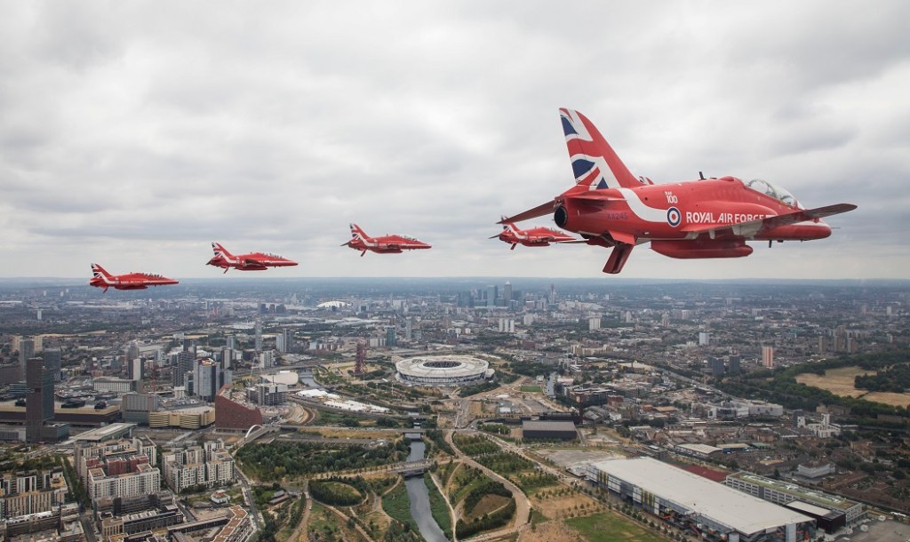 See Britain’s Royal Air Force celebrate its 100th birthday with this huge flyover