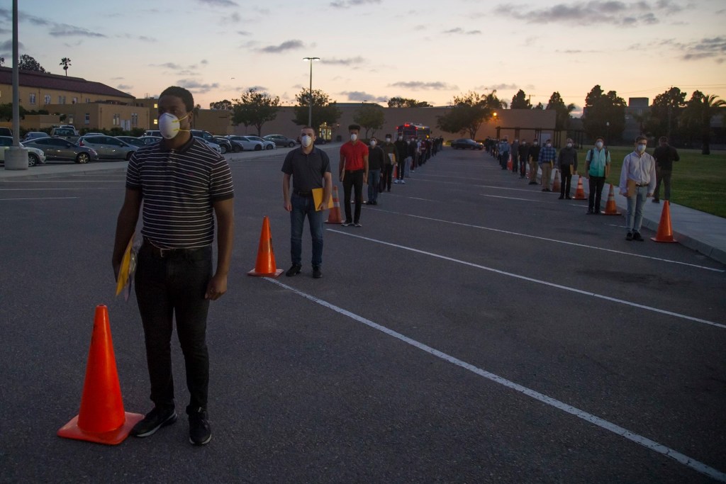 Marine recruits to undergo a 14-day quarantine upon arrival at boot camp