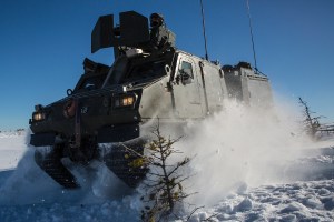 With an increasing footprint in the Arctic, the Corps may need a new snow vehicle