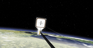 Satellite launches harpoon to catch debris in orbit