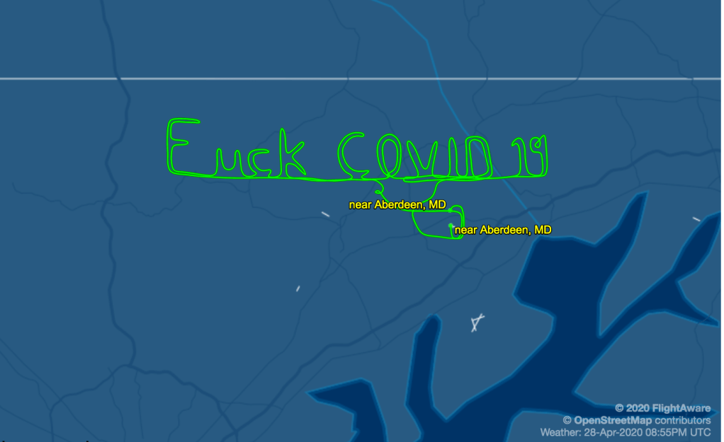 19-year-old pilot spells ‘F–k COVID 19′ in flight path, joins trailblazers of military aviation