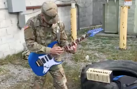 Soldier’s badass Van Halen tribute goes viral