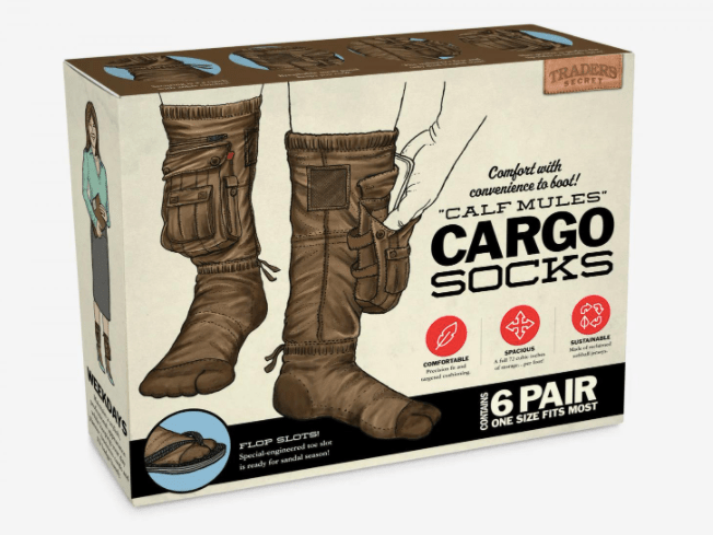 Behold! Cargo socks, the gift you never knew you needed