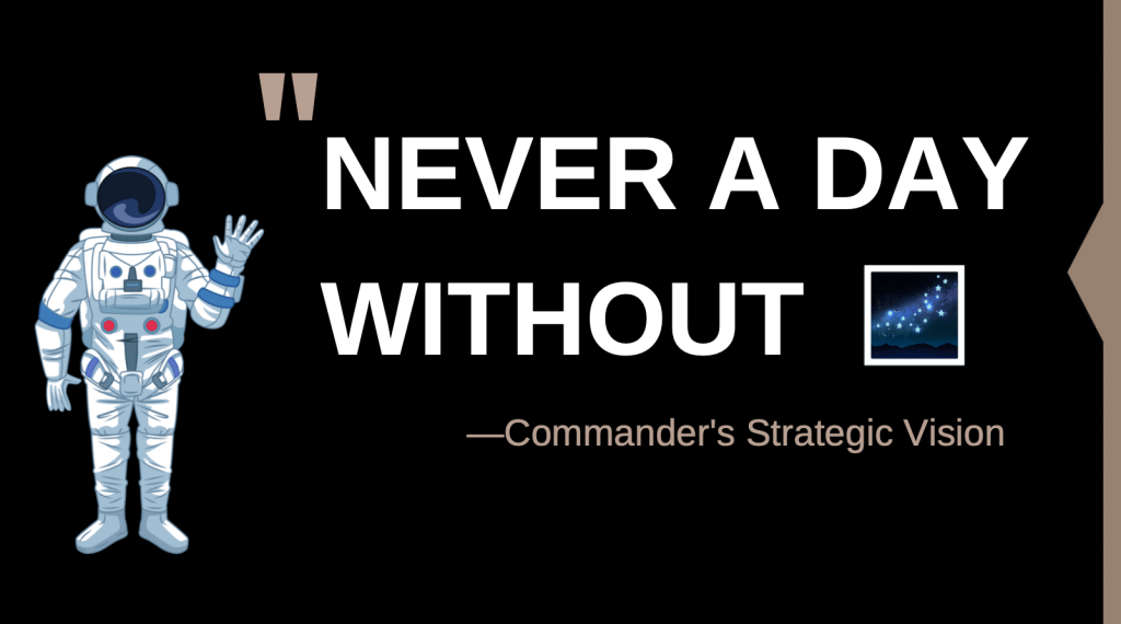An audition for the role of Space Command graphic artist
