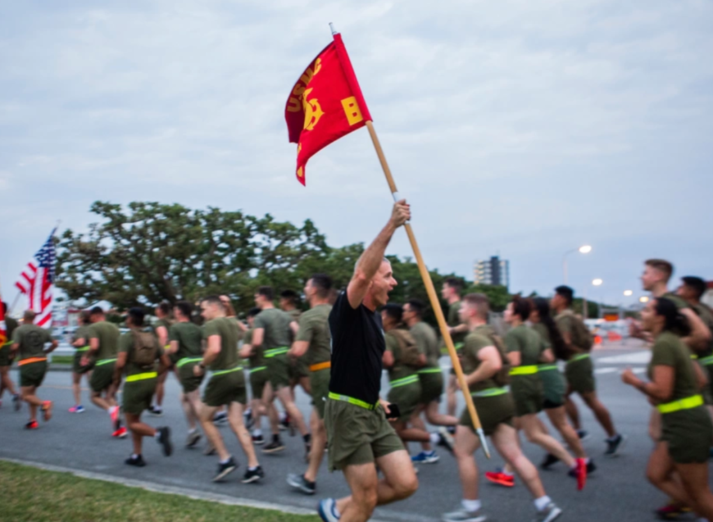 Marines celebrate birthday with a 246-mile fun run
