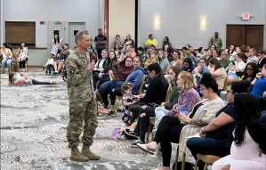 Families of troops deployed to NATO’s flank sound off in town hall with Army’s top NCO