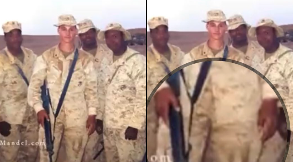 Marine veteran’s campaign ad for US Senate features a bad photoshop job