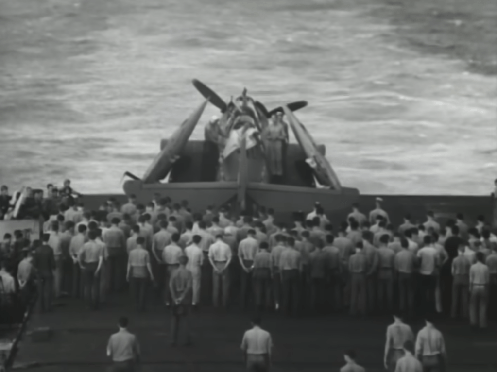 This gunner is the only sailor buried at sea — inside his plane