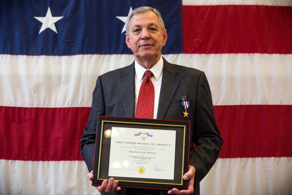 Marine awarded Silver Star for heroics, ordering troops to fix bayonets, 51 years ago in Vietnam