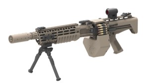 This is Knight’s Armament’s new machine gun suppressor