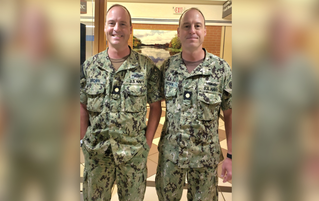 Navy twin brothers start and end 30-year careers side by side