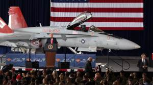 Trump Visits Marine Corps base
