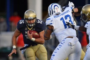 No. 25 Navy puts undefeated start on line against Memphis