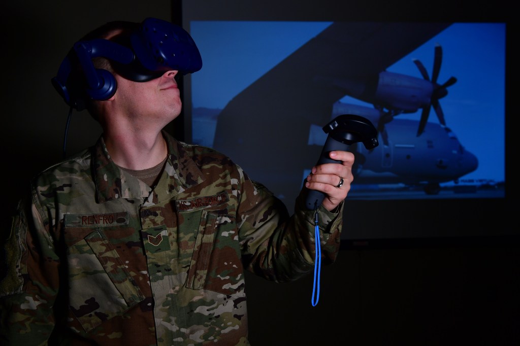 Air Force developing virtual reality C-130 maintenance training program