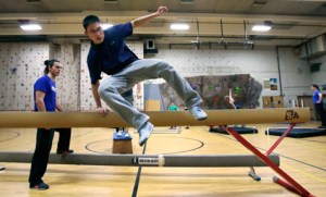 Playground fitness: Parkour gains ground with grown-ups — and troops