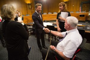 Elizabeth Dole, actor Ryan Phillippe join veteran caregivers to urge lawmakers for more support
