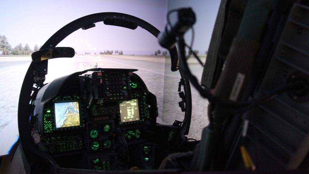 Simulated military training prepares to go airborne