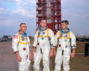 NASA displays Apollo capsule hatch 50 years after fatal fire