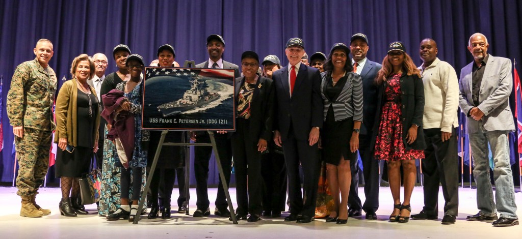 Navy warship named for 1st black Marine Corps aviator