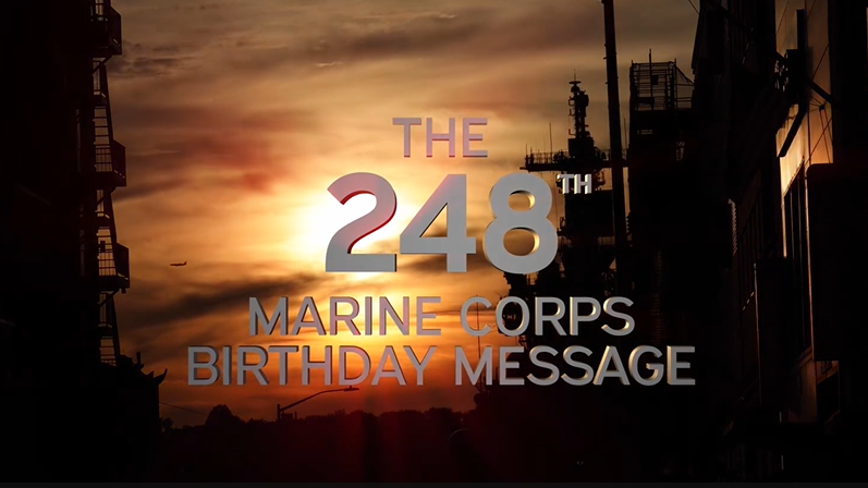 Video for Marine Corps’ 248th birthday emphasizes combat readiness
