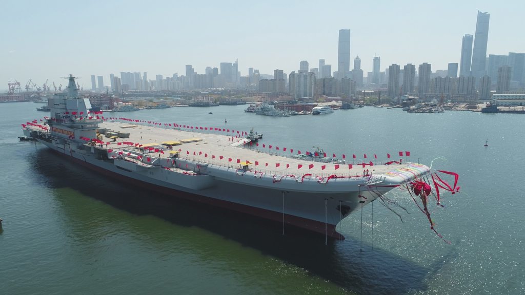 China launches its first locally built aircraft carrier