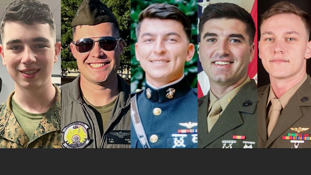 5 Marines killed in CH-53E helicopter crash mourned as ‘the very best’