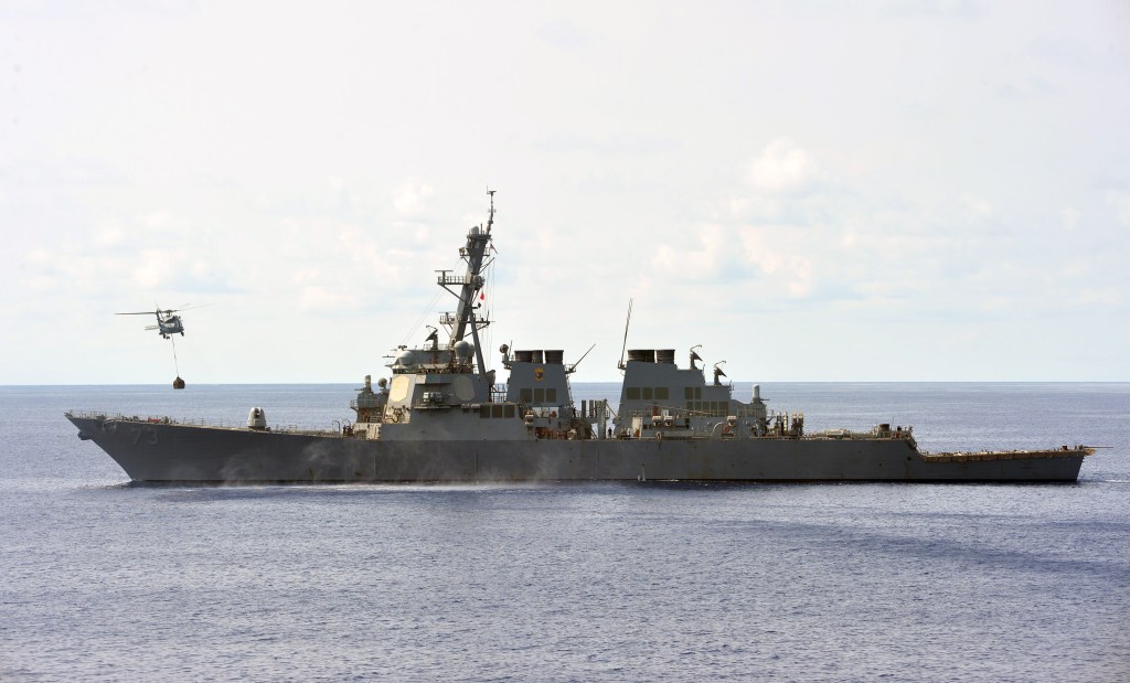 U.S. destroyer challenges China’s claims in the South China Sea