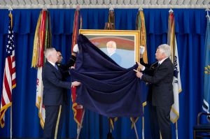 Pentagon unveils official portrait for former Defense Secretary Chuck Hagel