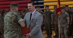 Sergeant awarded Navy and Marine Corps medal for disarming suicidal Marine