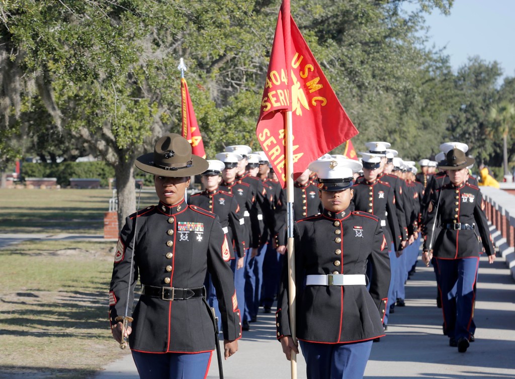 New in 2019: You’ll see more of the new female Marine dress blue coat