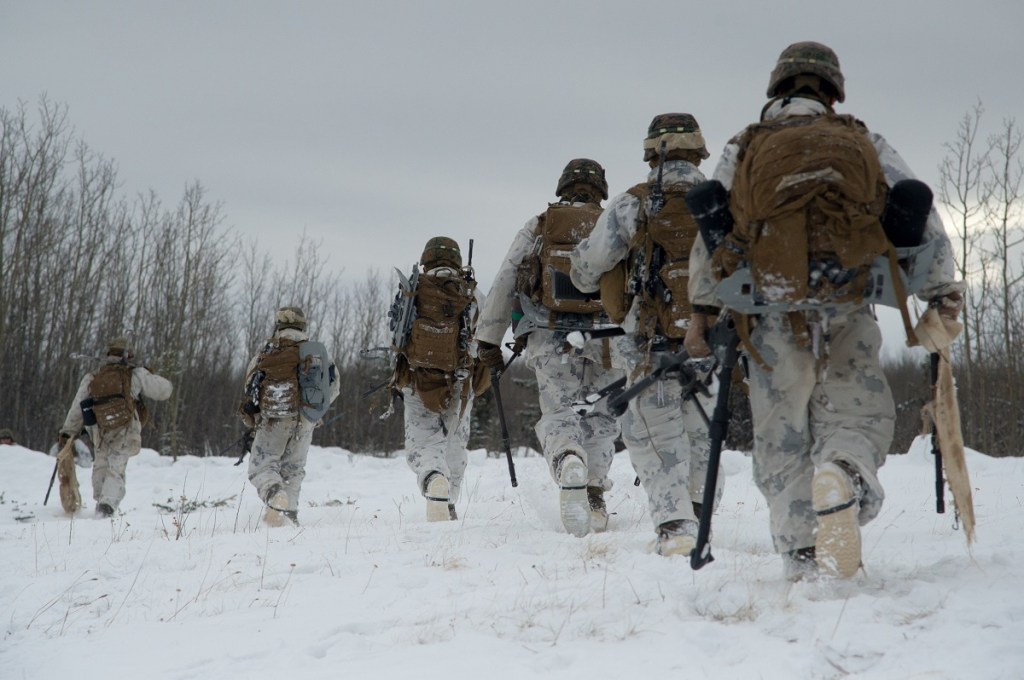Marines train for arctic warfare