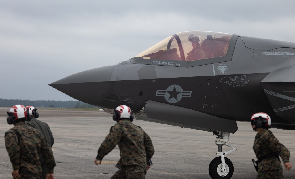 Search on for missing Marine Corps F-35 jet after pilot ejects