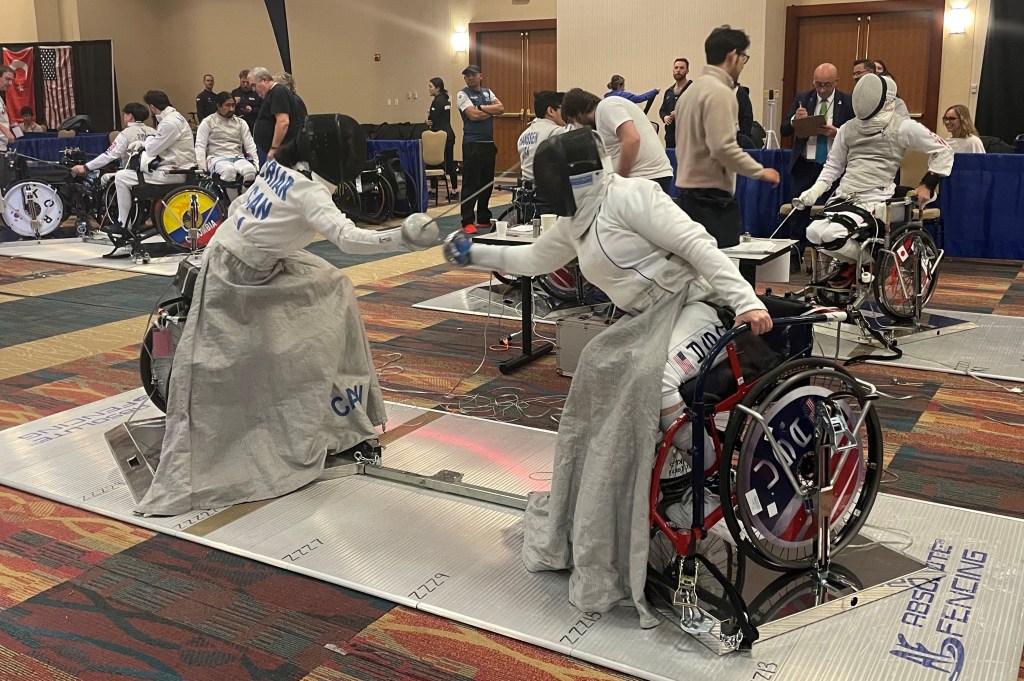 Veterans lunge into world of wheelchair fencing