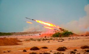 In latest message to US, Iran launches underground ballistic missiles during exercise targeting mock carrier