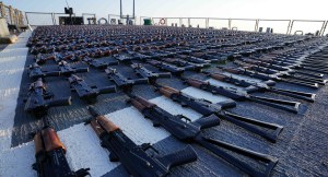 Navy seizes thousands of assault rifles shipped from Iran