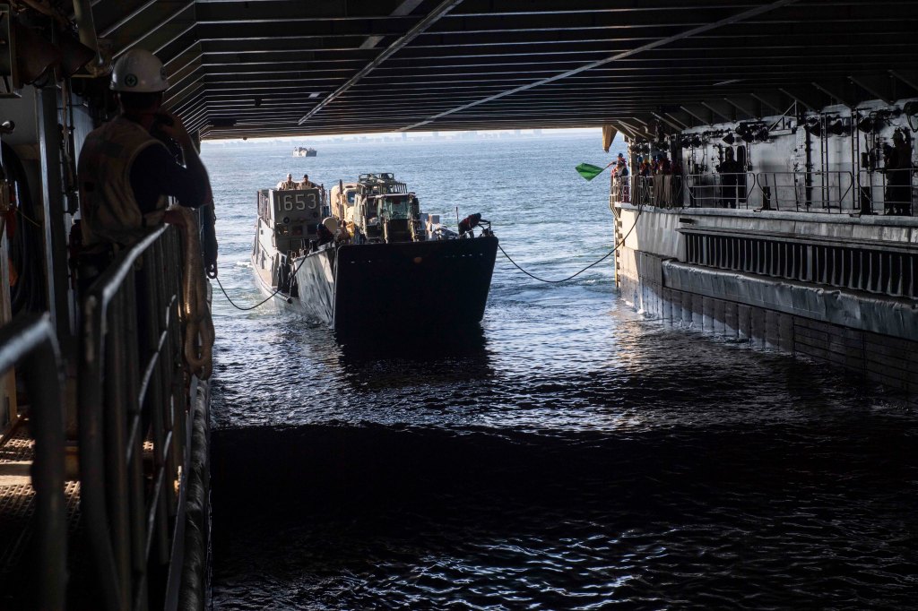 Heavy seas damage Navy ship near Iceland