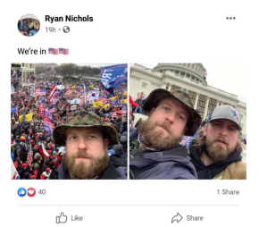 Marine veteran sentenced to 2 years for storming Capitol on Jan. 6